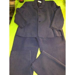 Vintage Kasper for A. S. L. 2 Piece Women's Pants Suit Blue size 14p